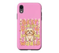 Custodia per iPhone XR Miglior cane del mondo: carino divertente cucciolo Lhasa Apso Kawaii