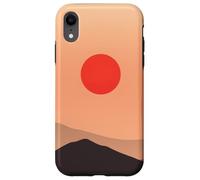 Custodia per iPhone XR Minimal Desert Hills Sun Calm Horizon Paesaggio
