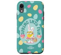 Custodia per iPhone XR Minions Easter Spring Into Fun