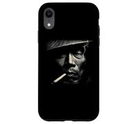 Custodia per iPhone XR Misterioso Fumo Vecchio Asiatico Guerriero Viso