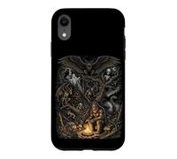 Custodia per iPhone XR Mistero Foresta Creature Bigfoot Mothman Leggende