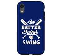 Custodia per iPhone XR Mom Baseball Batter Batter Swing Hey Game Day Baseball Lover