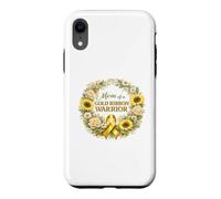 Custodia per iPhone XR Mom of Golden Ribbon Warrior consapevolezza del cancro