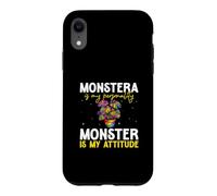 Custodia per iPhone XR Monstera è la mia personalità Il mostro è il mio atteggiamento giardinieri