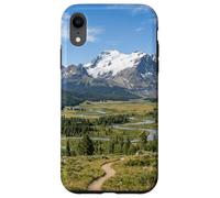 Custodia per iPhone XR Montagne Rocciose Scenic Valley Fiume Paesaggio Grafico
