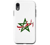 Custodia per iPhone XR Morocco Moroccan Pride Flag Map Arabic Maghrib Maghreb
