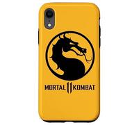 Custodia per iPhone XR Mortal Kombat 11 Dragon Black Logo