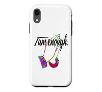 Custodia per iPhone XR MOTIVATIONAL " I AM ENOUGH " Colorful Praying Hands