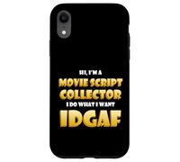 Custodia per iPhone XR Movie Script Collector Film Memorabilia Collection TV Script