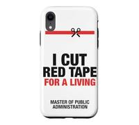 Custodia per iPhone XR MPA I Cut Red Tape Laurea Amministrazione Pubblica