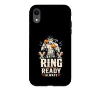 Custodia per iPhone XR Muay Thai Kickboxe Arte Marziale Pronta per il Ring