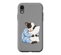 Custodia per iPhone XR Mucca che dorme in pigiama carino sonno