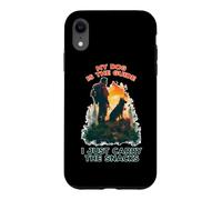 Custodia per iPhone XR MY DOG IS THE GUIDE I JUST CARRY THE SNACKS