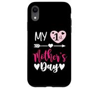 Custodia per iPhone XR My First Mothers Day Outfit Mommy 1st Time Mom Happy Mother