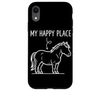 Custodia per iPhone XR My Happy Place - Cavallo in miniatura per amanti dei cavalli