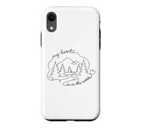 Custodia per iPhone XR My Heart Is In The Woods Forest Nature Enthusiast