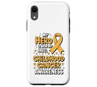 Custodia per iPhone XR My Hero Is Now My Angel Childhood Cancer Awareness Apparel