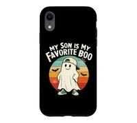 Custodia per iPhone XR My Son Is My Favorite Boo Halloween Mom Dad