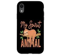Custodia per iPhone XR My Spirit Animal Bradipo divertente carino