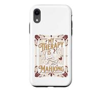 Custodia per iPhone XR My Therapy Is Mahjong Player Tile Game Art
