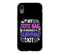 Custodia per iPhone XR MY TOTE BAG IS BASICALLY A SURVIVAL KIT