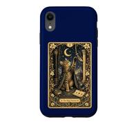 Custodia per iPhone XR Mystic Cat Tarocchi Card Art - Alta Sacerdotessa Felino