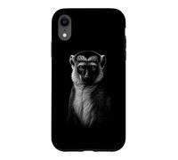 Custodia per iPhone XR Mystic Monkey Wildlife Primate Ritratto Notte