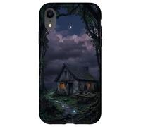 Custodia per iPhone XR Mystical Forest Cottage Dark Academia Cabina incantata