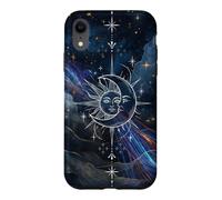 Custodia per iPhone XR Mystical Sun Moon Nebula Art Cosmic Harmony Design