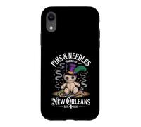 Custodia per iPhone XR Mystical Voodoo Doll New Orleans Pins and Needles Art