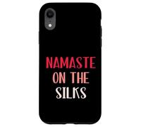 Custodia per iPhone XR Namaste sulle sete, divertenti regali aerei, yoga aereo