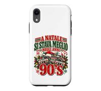 Custodia per iPhone XR Natale Anni 90 Nostalgia Vintage Musica e Ricordi