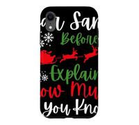 Custodia per iPhone XR Natale Caro Babbo Natale prima di spiegare quanto ne sai?
