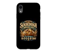 Custodia per iPhone XR National Sourdough Bread Day Rough Day Baker Pun