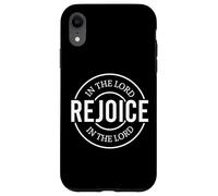 Custodia per iPhone XR Nel Signore gioisci Dio cristiani uomini donne cristiani