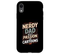 Custodia per iPhone XR Nerd Papà Con Una Passione Per Cartoni Animati Anime Fan