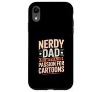 Custodia per iPhone XR Nerd Papà Con Una Passione Per Cartoni Animati Anime Fan