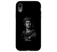 Custodia per iPhone XR Nero Imperatore Romano Ritratto Antica Roma Icona