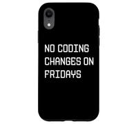 Custodia per iPhone XR Nessuna modifica alla codifica il venerdì - Regola divertente per gli sviluppatori