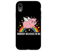 Custodia per iPhone XR Nessuno crede in me Stelle di maiale alato