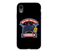 Custodia per iPhone XR New Boys Age Who Dis Turning 8 Funny Gamer 8 ° compleanno