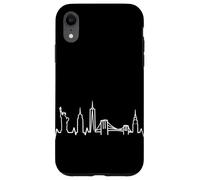 Custodia per iPhone XR New York, orizzonte, statua, di, libertà, battito cardiaco