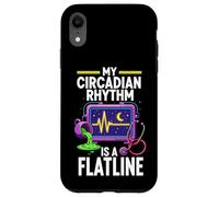 Custodia per iPhone XR Night Shift Nurse Circadian Rhythm Flatline Humor