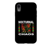 Custodia per iPhone XR Nights Owl Gamer Nocturnal Chaos Coffee Lover