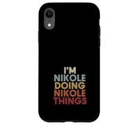 Custodia per iPhone XR Nikole Name Nikole Personalized Name First Given
