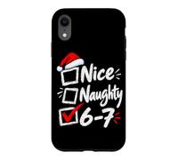 Custodia per iPhone XR Nizza Cattivo 6-7 Buon Natale Divertente Sei Sette