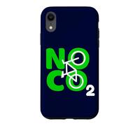Custodia per iPhone XR No CO2 Ecology Citazione Think Green Eco Biker Save The Planet
