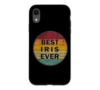 Custodia per iPhone XR Nome personalizzato Iris I love Iris Retro Vintage Style