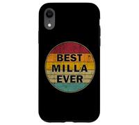 Custodia per iPhone XR Nome personalizzato Milla I love Milla Retro Vintage Style
