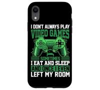 Custodia per iPhone XR Non gioco sempre ai videogiochi a volte mangio e dormo